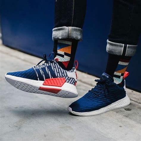 adidas nmd r2 damen weiß pink|Adidas NMD r2 navy blue.